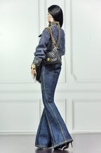 CULINARY CAPTIVATING | Fashion Royalty 6.0 Doll Clothes – Denim Utility Jacket and Cargo Pants Set