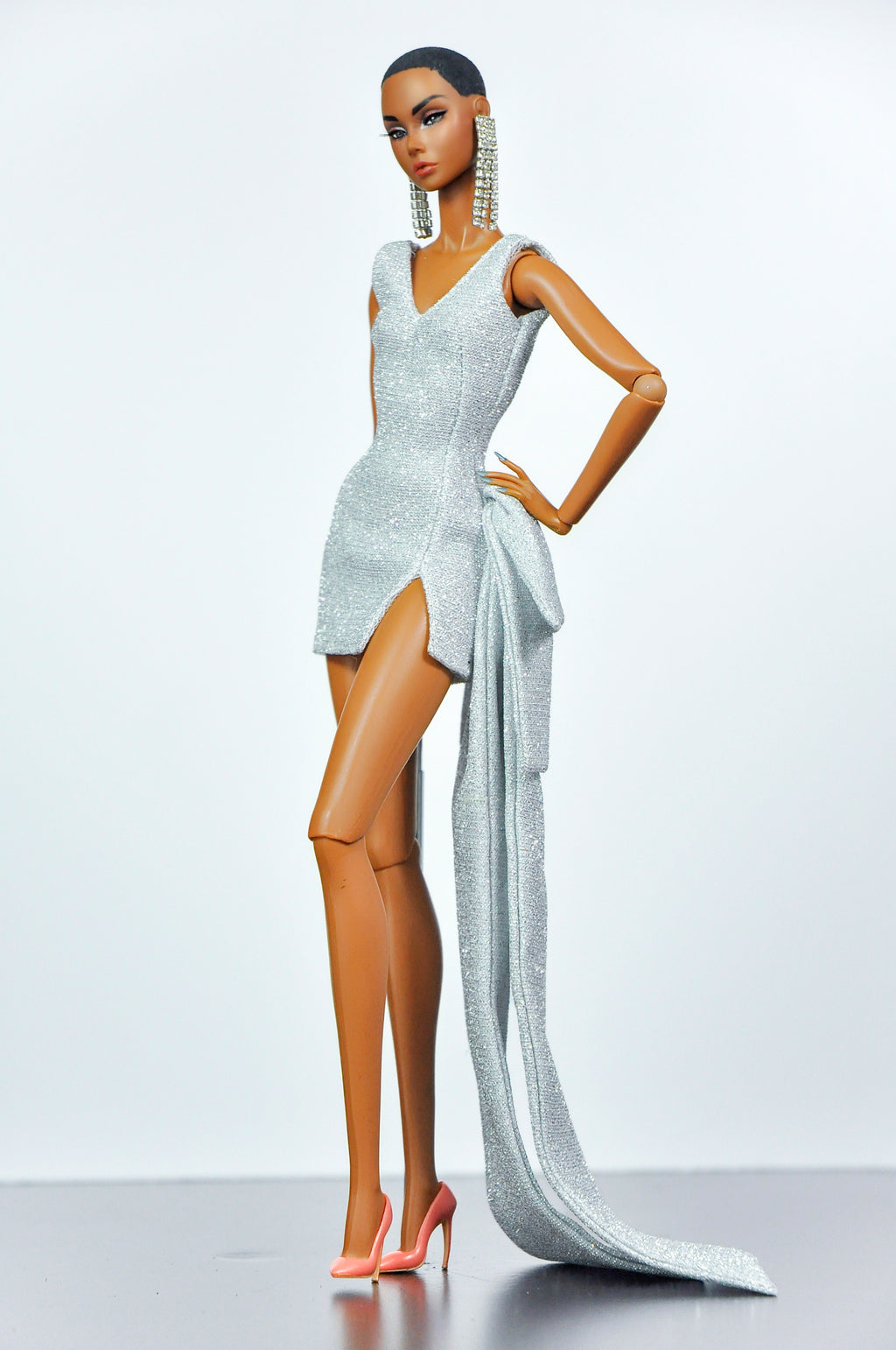 BASIC | Glitter Mini Dress Collection for 1/6 Scale Fashion Dolls – Handmade Couture Set – Fits Integrity Toys, Fashion Royalty & Similar Dolls