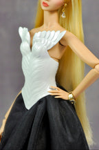 AURA COLLECTION | (TOP ONLY) Swan Sculpt Body Shield for 1/6 Fashion doll clothes