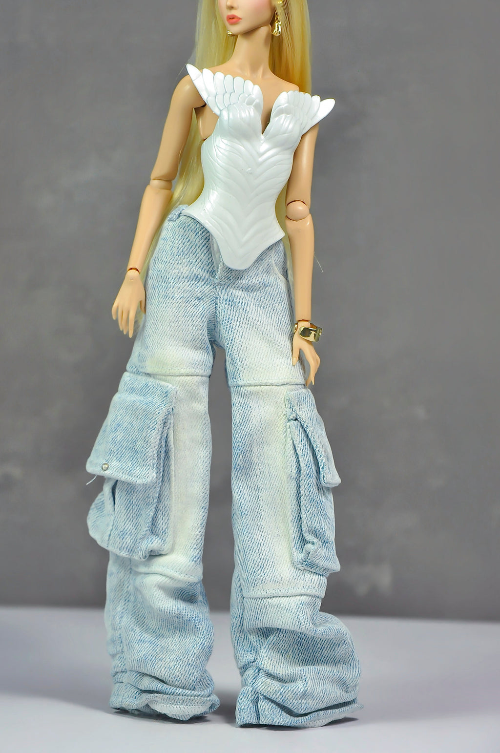 AURA COLLECTION | (TOP ONLY) Swan Sculpt Body Shield for 1/6 Fashion doll clothes
