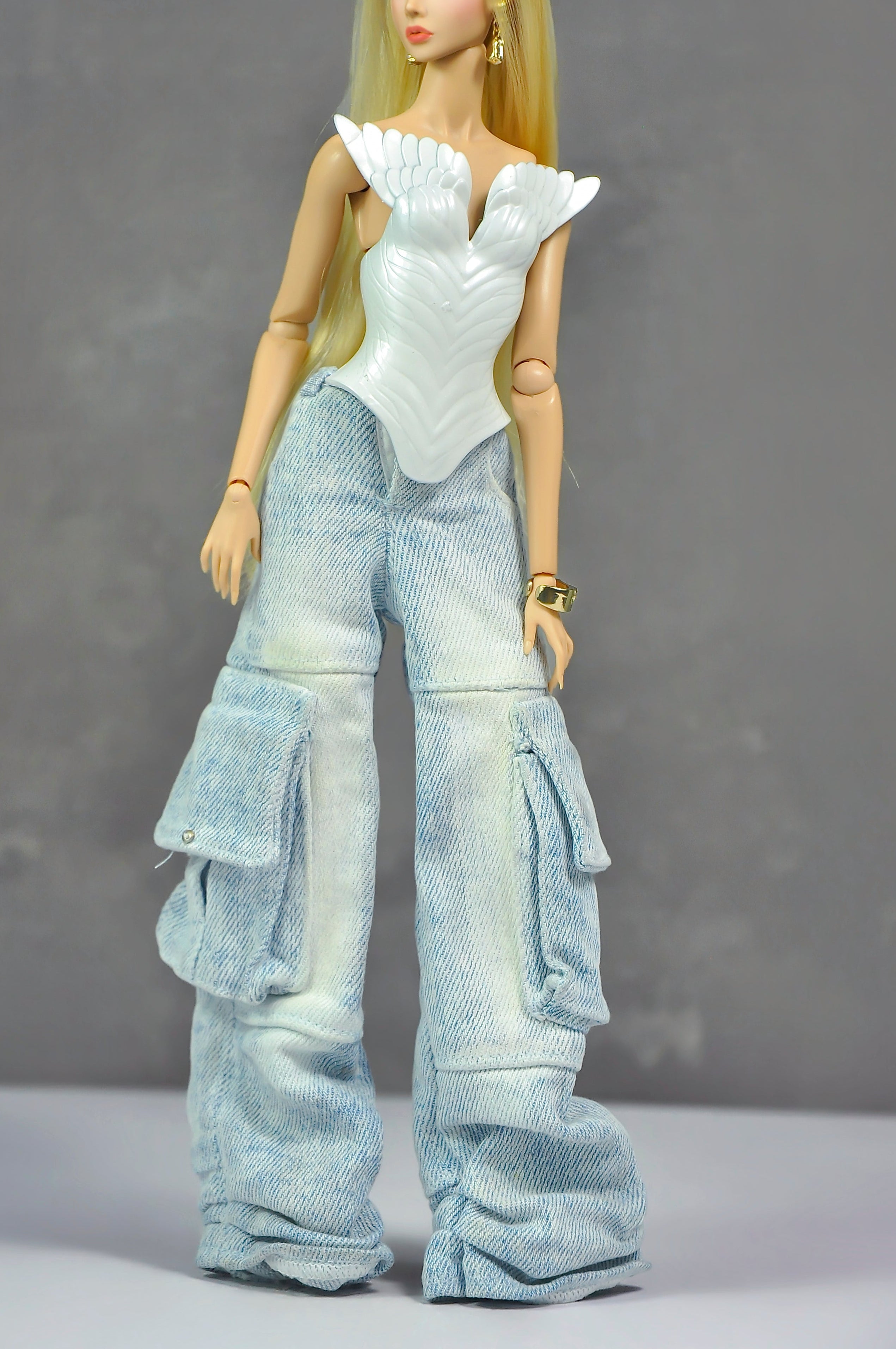 AURA COLLECTION | (TOP ONLY) Swan Sculpt Body Shield for 1/6 Fashion doll clothes