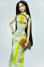 QIPAO | 1/6 Scale Qipao Dress - Handmade Chinese Cheongsam Gown for Fashion Dolls - Zipper Closure - Fits Fashion Royalty, Poppy Parker, Integrity Toys, Similar 12 Inch Dolls (Copy)
