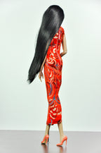 QIPAO | 1/6 Scale Qipao Dress - Handmade Chinese Cheongsam Gown for Fashion Dolls - Zipper Closure - Fits Fashion Royalty, Poppy Parker, Integrity Toys, Similar 12 Inch Dolls
