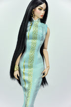 QIPAO | 1/6 Scale Qipao Dress - Handmade Chinese Cheongsam Gown for Fashion Dolls - Zipper Closure - Fits Fashion Royalty, Poppy Parker, Integrity Toys, Similar 12 Inch Dolls
