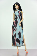 QIPAO | 1/6 Scale Qipao Dress - Handmade Chinese Cheongsam Gown for Fashion Dolls - Zipper Closure - Fits Fashion Royalty, Poppy Parker, Integrity Toys, Similar 12 Inch Dolls