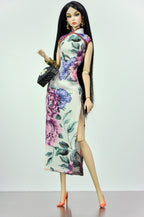 QIPAO | 1/6 Scale Qipao Dress - Handmade Chinese Cheongsam Gown for Fashion Dolls - Zipper Closure - Fits Fashion Royalty, Poppy Parker, Integrity Toys, Similar 12 Inch Dolls