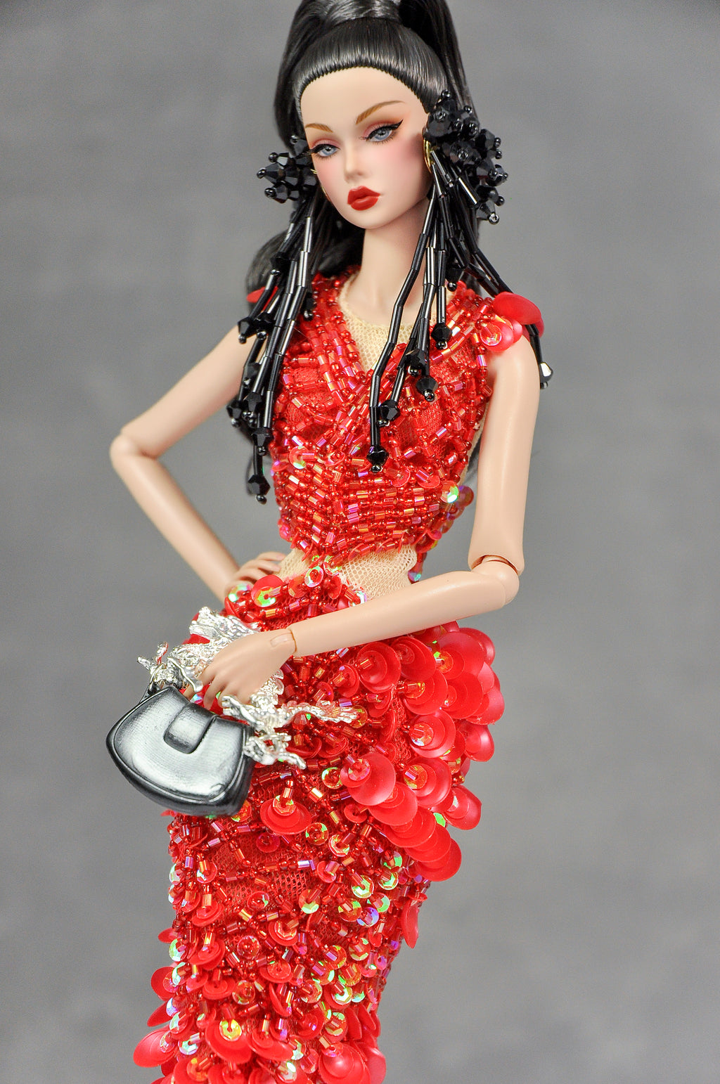 3D PROJECT | Imperial Silver Dragon Belt Buckle Luxury Miniature Hardware for 1/6 Scale Fashion Dolls