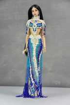 HAUTE | Royal Tide Beaded Couture Gown  For 1/6 Scale Fashion Dolls