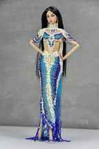 HAUTE | Royal Tide Beaded Couture Gown  For 1/6 Scale Fashion Dolls