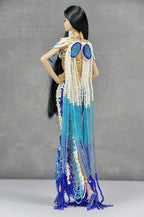 HAUTE | Royal Tide Beaded Couture Gown  For 1/6 Scale Fashion Dolls