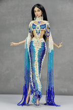 HAUTE | Royal Tide Beaded Couture Gown  For 1/6 Scale Fashion Dolls