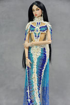 HAUTE | Royal Tide Beaded Couture Gown  For 1/6 Scale Fashion Dolls