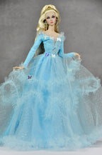 BASIC | Celestial Whisper Tulle Ball Gown  Fantasy Couture 1/6 Scale Fashion Doll Clothes