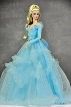 BASIC | Celestial Whisper Tulle Ball Gown  Fantasy Couture 1/6 Scale Fashion Doll Clothes