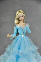 BASIC | Celestial Whisper Tulle Ball Gown  Fantasy Couture 1/6 Scale Fashion Doll Clothes