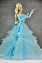 BASIC | Celestial Whisper Tulle Ball Gown  Fantasy Couture 1/6 Scale Fashion Doll Clothes