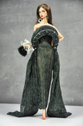 AURA | Midnight Halo Draped Gown Set  Luxury 1/6 Scale Fashion Doll Clothes