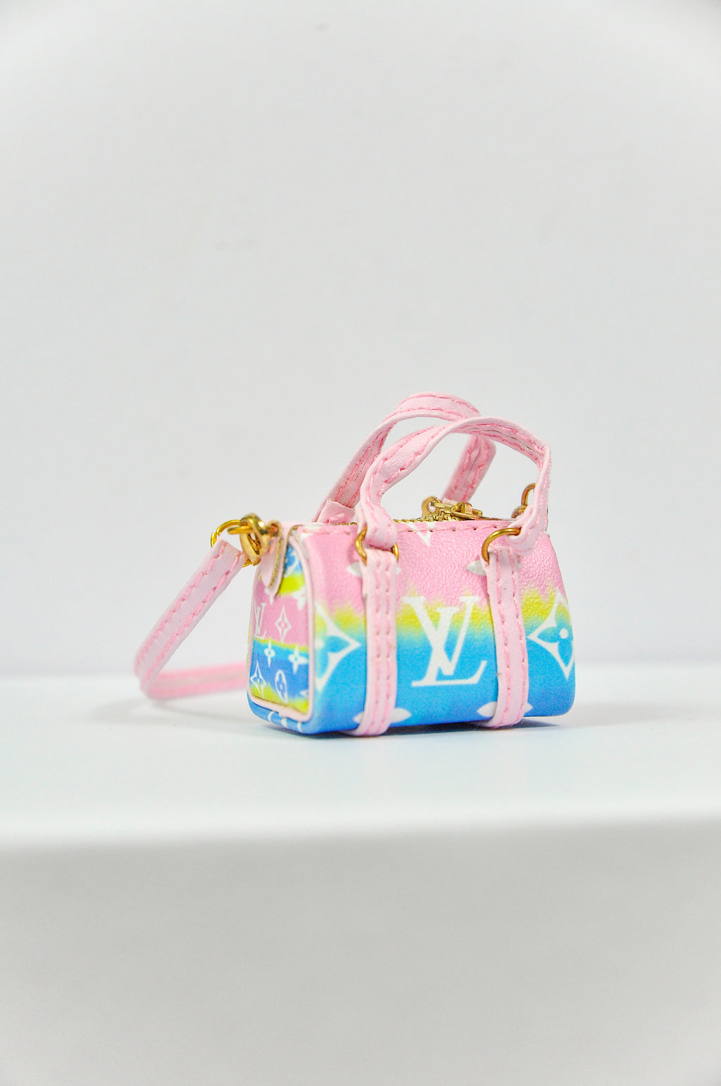 MODERN SENSUAL |. Mini Handbag Collection for 1/6 Scale Doll – Black, Silver & Mustard Designer Style Bags with Charms – Handmade by Plastik Tiara