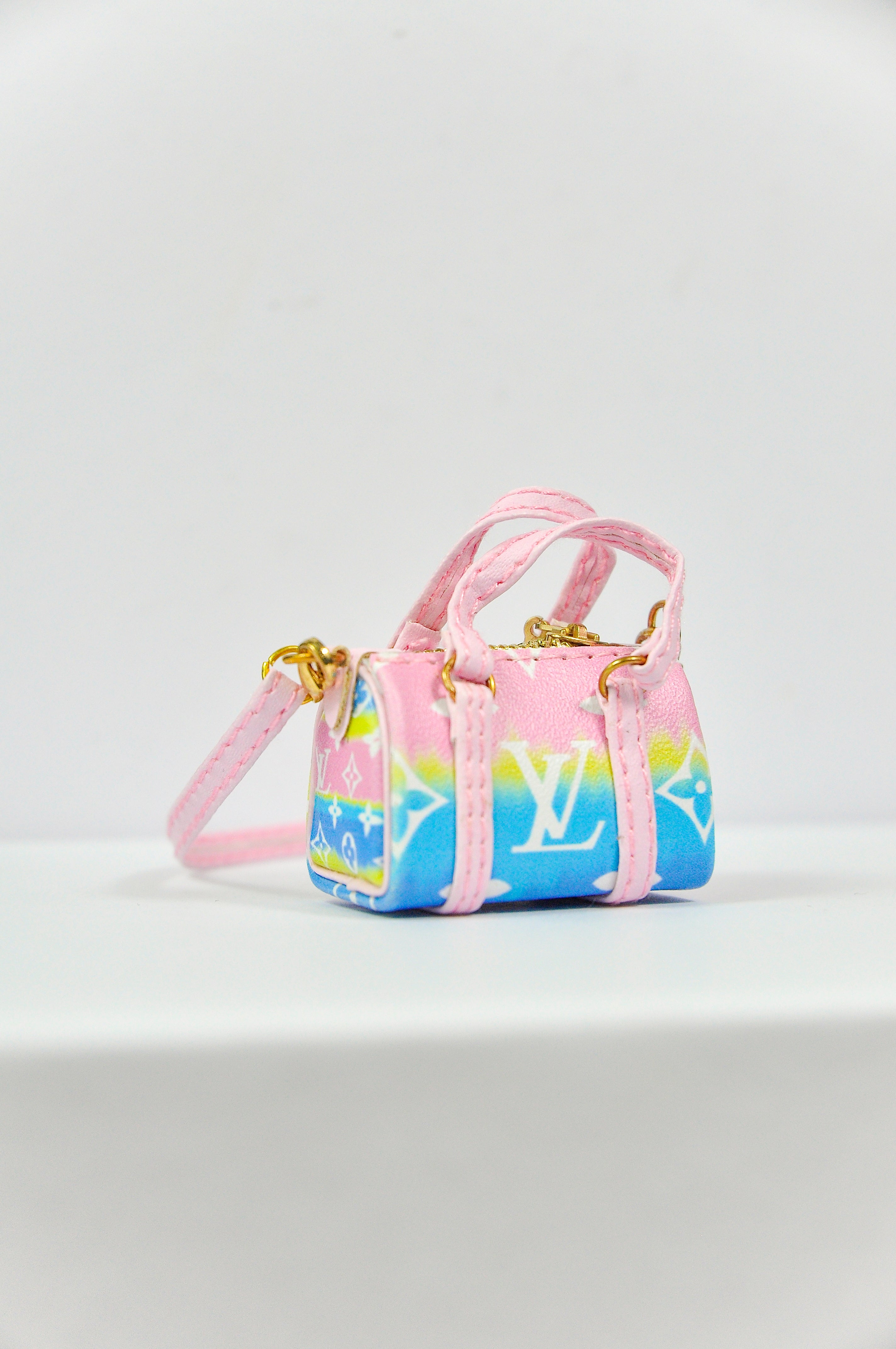 MODERN SENSUAL |. Mini Handbag Collection for 1/6 Scale Doll – Black, Silver & Mustard Designer Style Bags with Charms – Handmade by Plastik Tiara