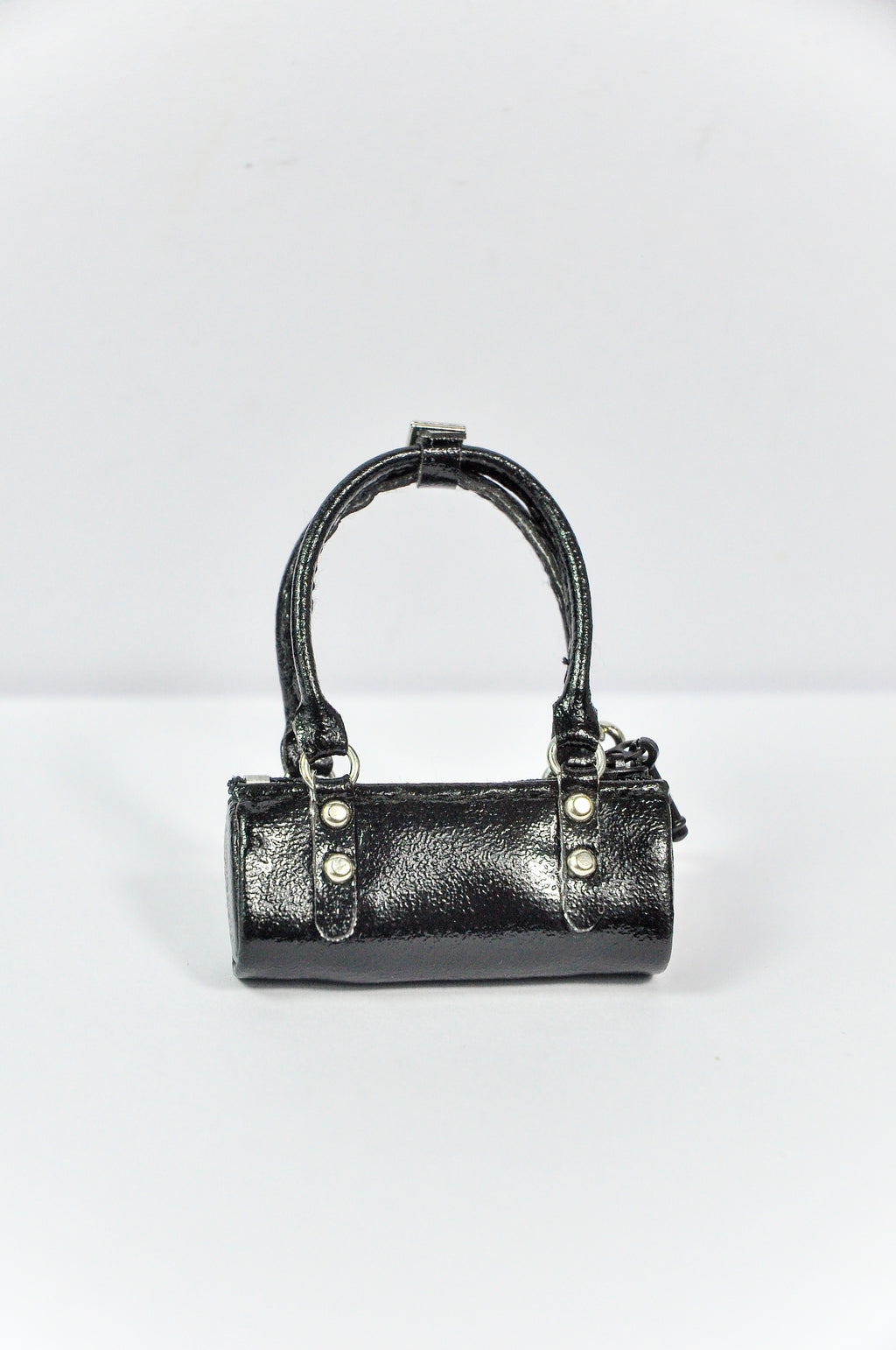 MODERN SENSUAL |. Mini Handbag Collection for 1/6 Scale Doll – Black, Silver & Mustard Designer Style Bags with Charms – Handmade by Plastik Tiara