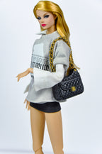 1/6 BAG | Luxury 1/6 Scale Handbag for 1/6 fashion doll Clothes | Mini Designer Bag for 12” Dolls | Collector Doll Accessories