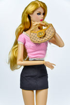 1/6 BAG | Luxury 1/6 Scale Handbag for 1/6 fashion doll Clothes | Mini Designer Bag for 12” Dolls | Collector Doll Accessories