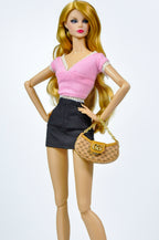 1/6 BAG | Luxury 1/6 Scale Handbag for 1/6 fashion doll Clothes | Mini Designer Bag for 12” Dolls | Collector Doll Accessories