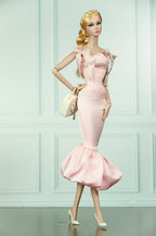 EDEN CHOICE | Blush Romance Mermaid Cocktail Dress | Handmade Fashion Doll Dress | Plastiktiara