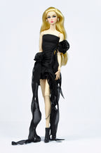 Pink Friday – Avant-Garde Black Dress (1/6 Scale)