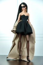 .ORDINARY GIRL | Cocktail Dress & Trench Coat Set | Fashion Royalty Doll Clothes | 1/6 Scale Outfit | Plastiktiara