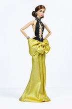 OOAK | HALLOWEEN GALA - Black & green evening gown for Fashion Royalty doll clothes FR 6.0