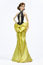 OOAK | HALLOWEEN GALA - Black & green evening gown for Fashion Royalty doll clothes FR 6.0