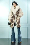 .ORDINARY GIRL | Faux Fur Coat, Blouse & Flared Jeans Set | Fashion Royalty Doll Clothes | 1/6 Scale Outfit | Plastiktiara