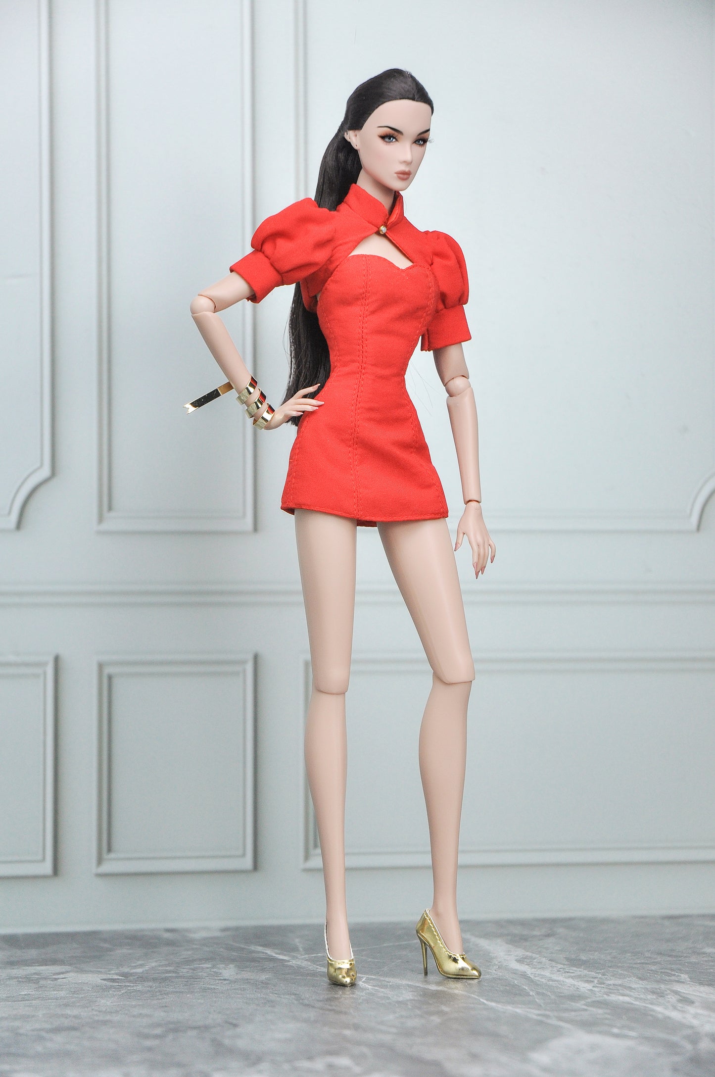 LUNAR NEW YEAR CAPSULE COLLECTION | Look #1 - Red dress with bolero top