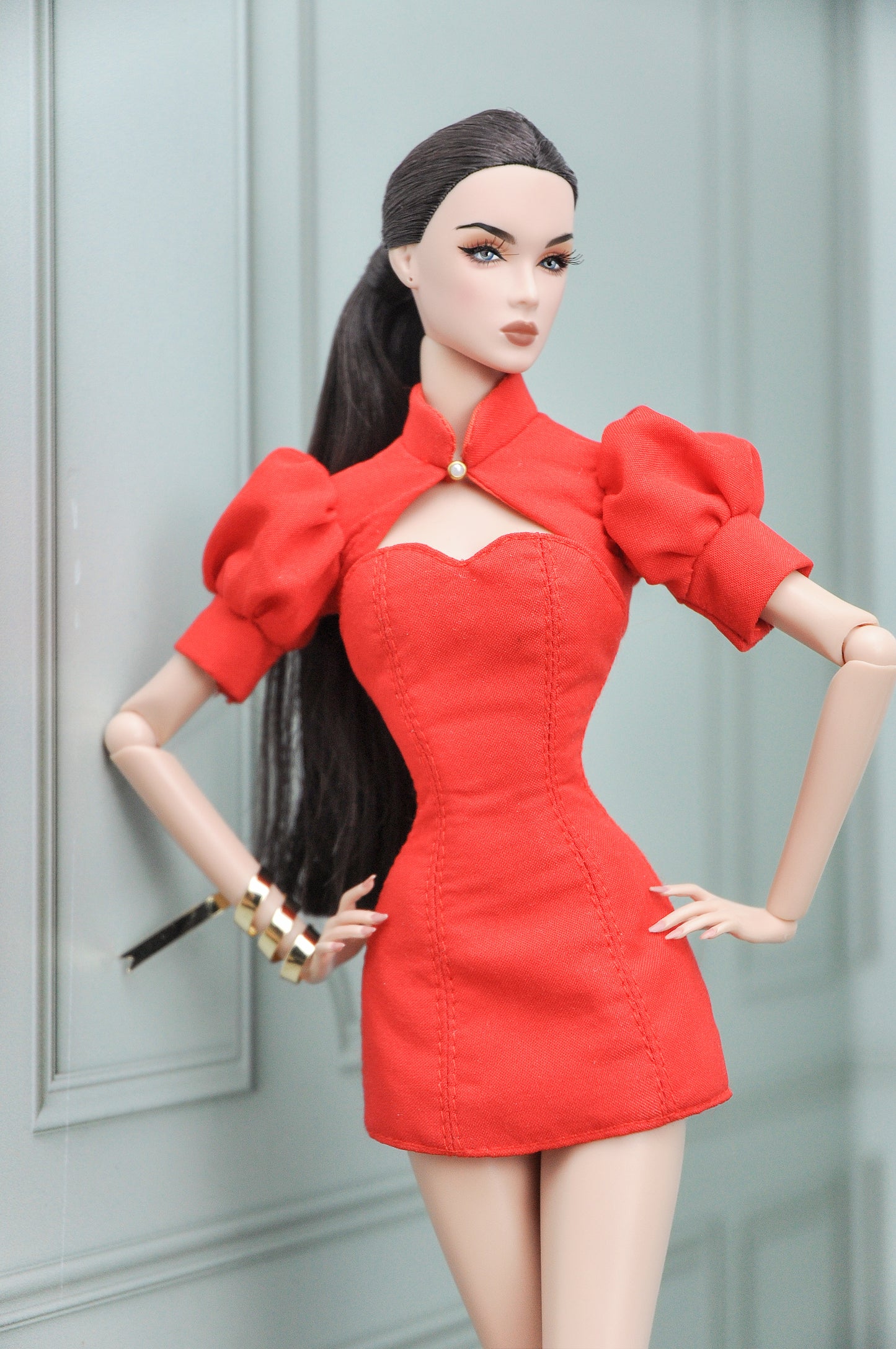 LUNAR NEW YEAR CAPSULE COLLECTION | Look #1 - Red dress with bolero top