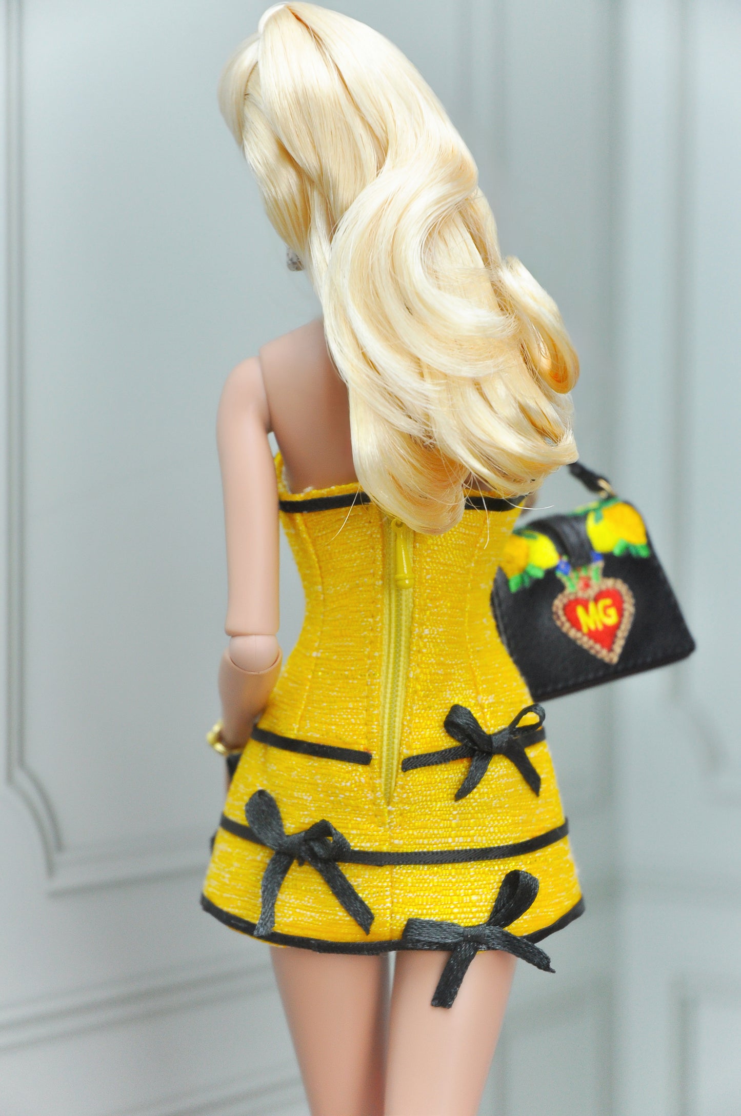 A Paris Touch - Poppy Parker / Fashion Royalty and 12" doll clothes - Tweed jacket with matching dress