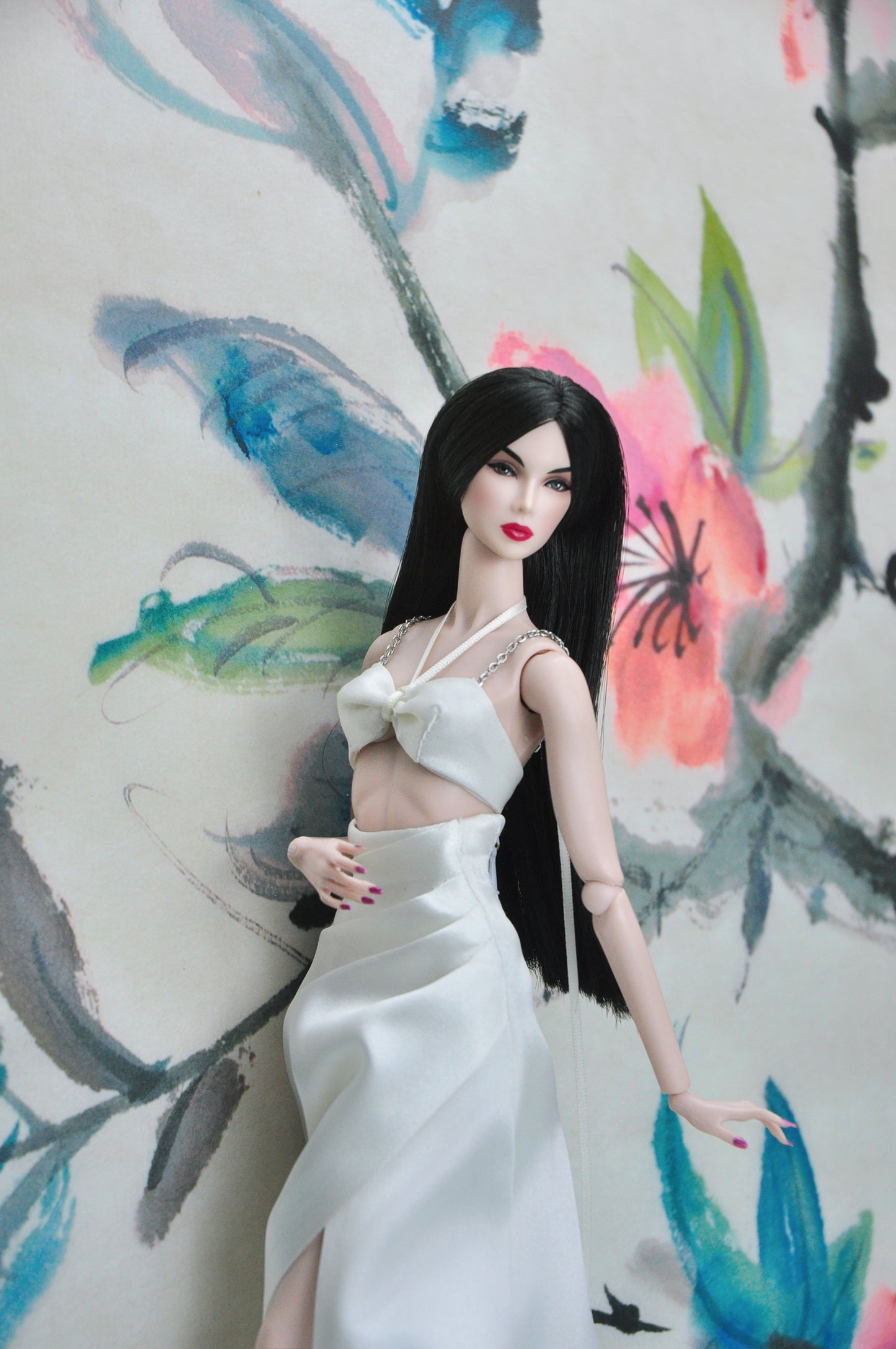 SUMMER NEVER ENDS | Croptop and high-waisted long skirt for Fashion Royalty  & 12" fashion doll