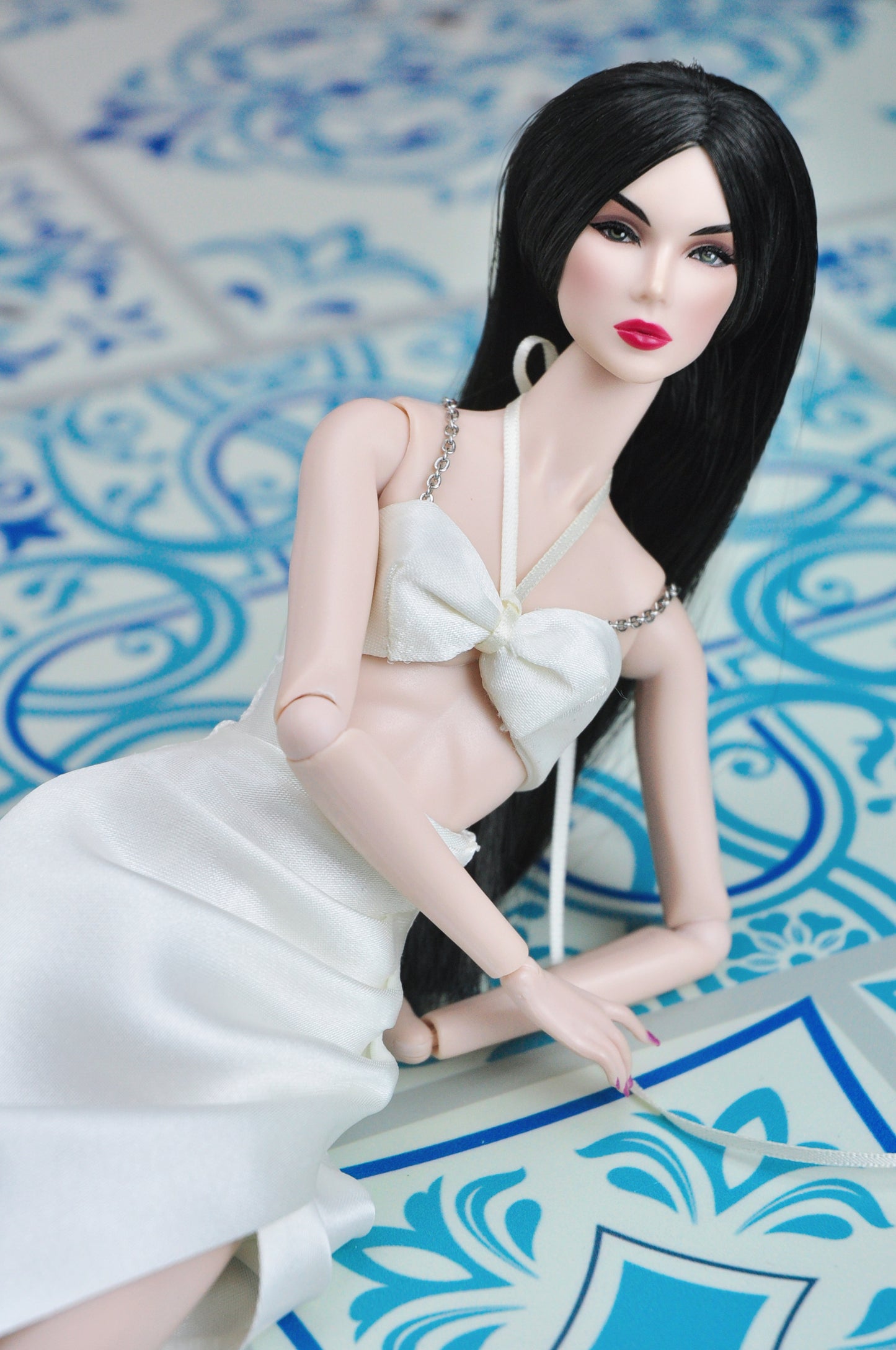 SUMMER NEVER ENDS | Croptop and high-waisted long skirt for Fashion Royalty  & 12" fashion doll