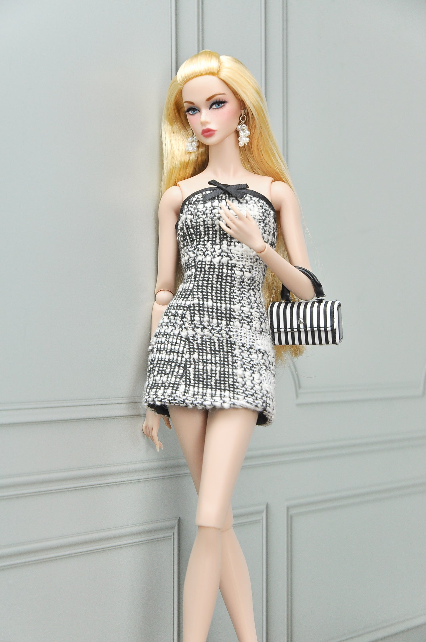 A Girl Next Door - IVY | Black and white tweed jacket with matching dress