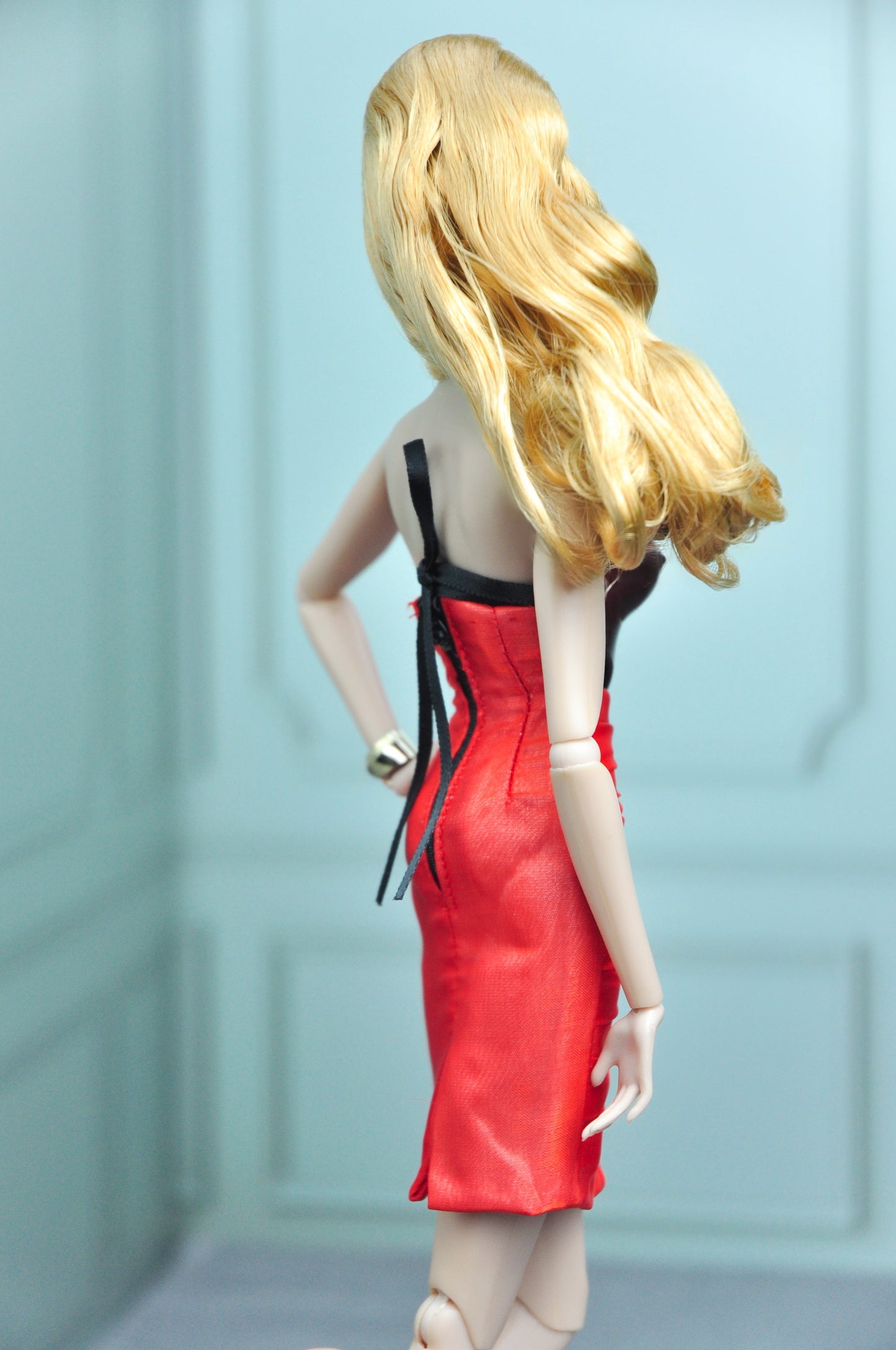 Siren Suit - 3D printed with pleated high waist skirt for Fashion Royalty 6.0 and NU FACE