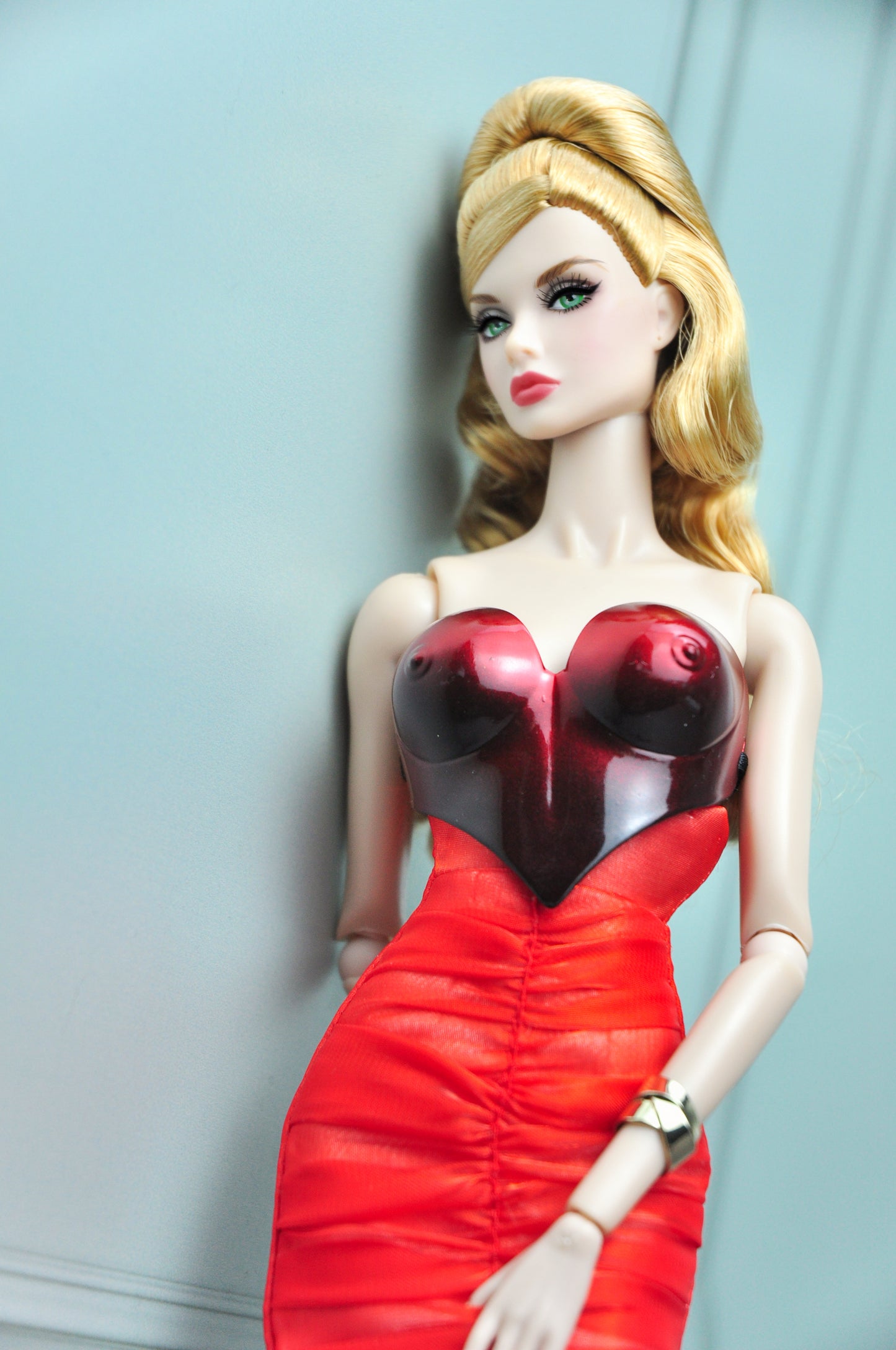 Siren Suit - 3D printed with pleated high waist skirt for Fashion Royalty 6.0 and NU FACE