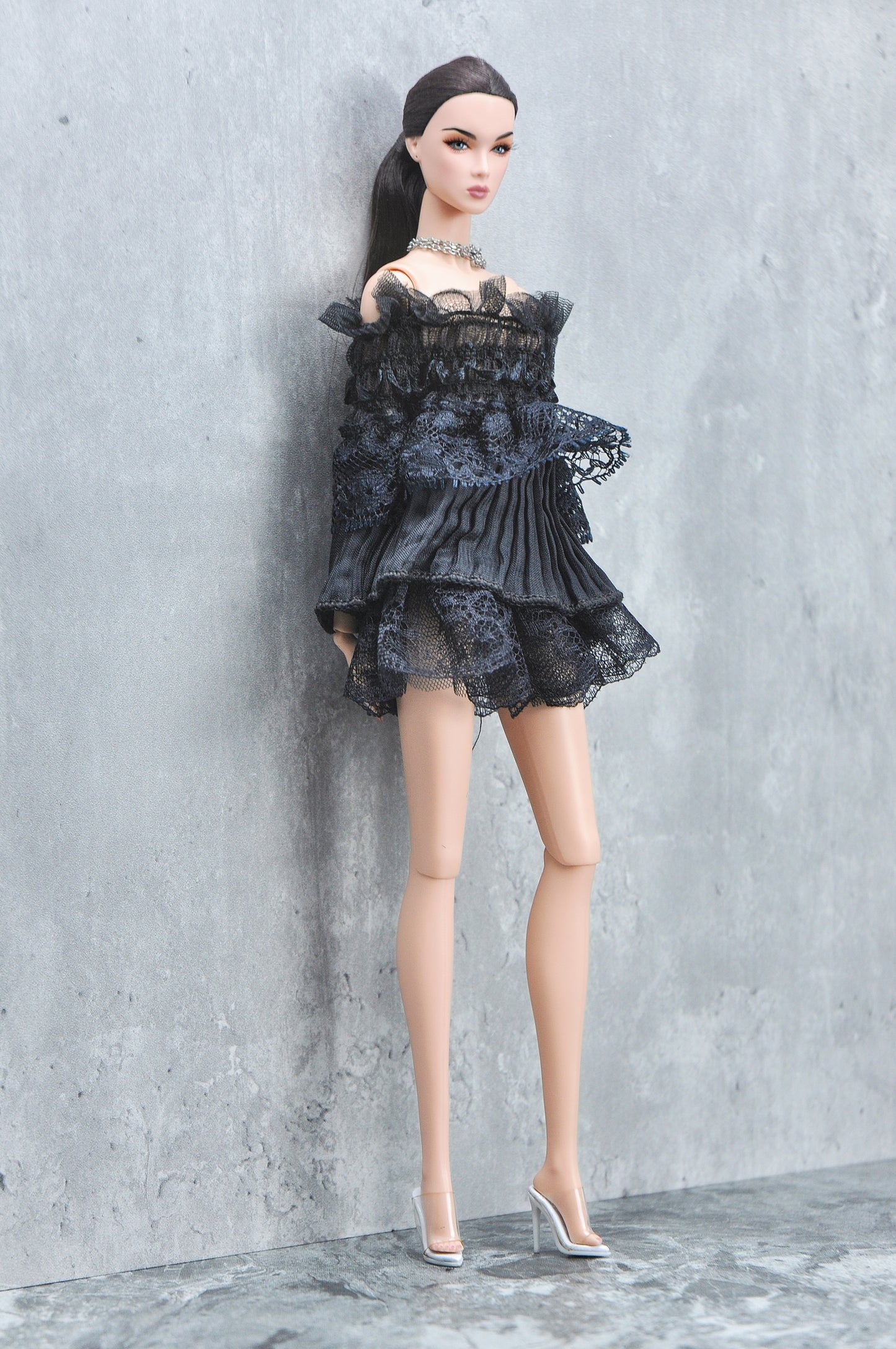 Ruffles top & skirt for Fashion Royalty & Nu Face doll