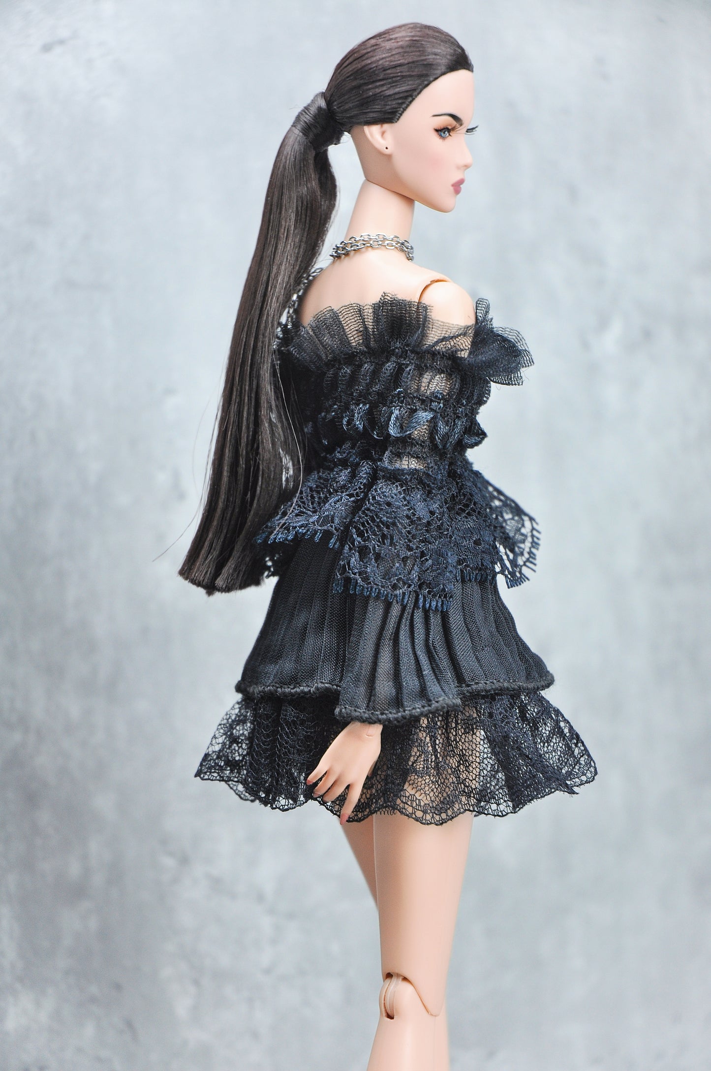 Ruffles top & skirt for Fashion Royalty & Nu Face doll