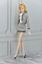 AURA | Parisian Tweed Suit Set — OOAK 1/6 doll clothes Scale Doll Clothes