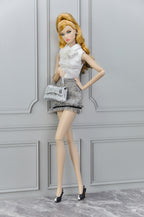 AURA | Parisian Tweed Suit Set — OOAK 1/6 doll clothes Scale Doll Clothes