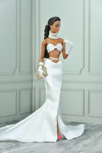 AURA | Ivory Pearl Siren Gown — 1/6 Fashion doll clothes