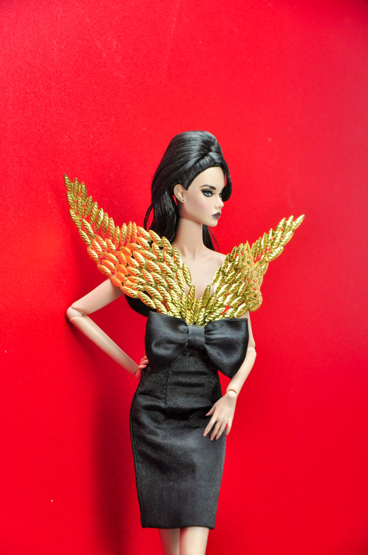 A Krut : Mythic wing dress - For Fashion Royalty & 12" Doll clothes