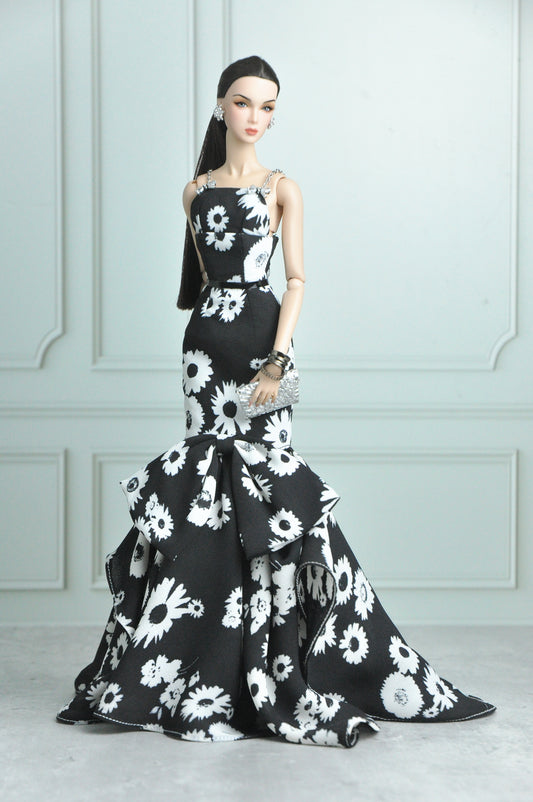 A Haute Chiffon gown for Fashion Royalty & NU Face - SIlkstone Barbie