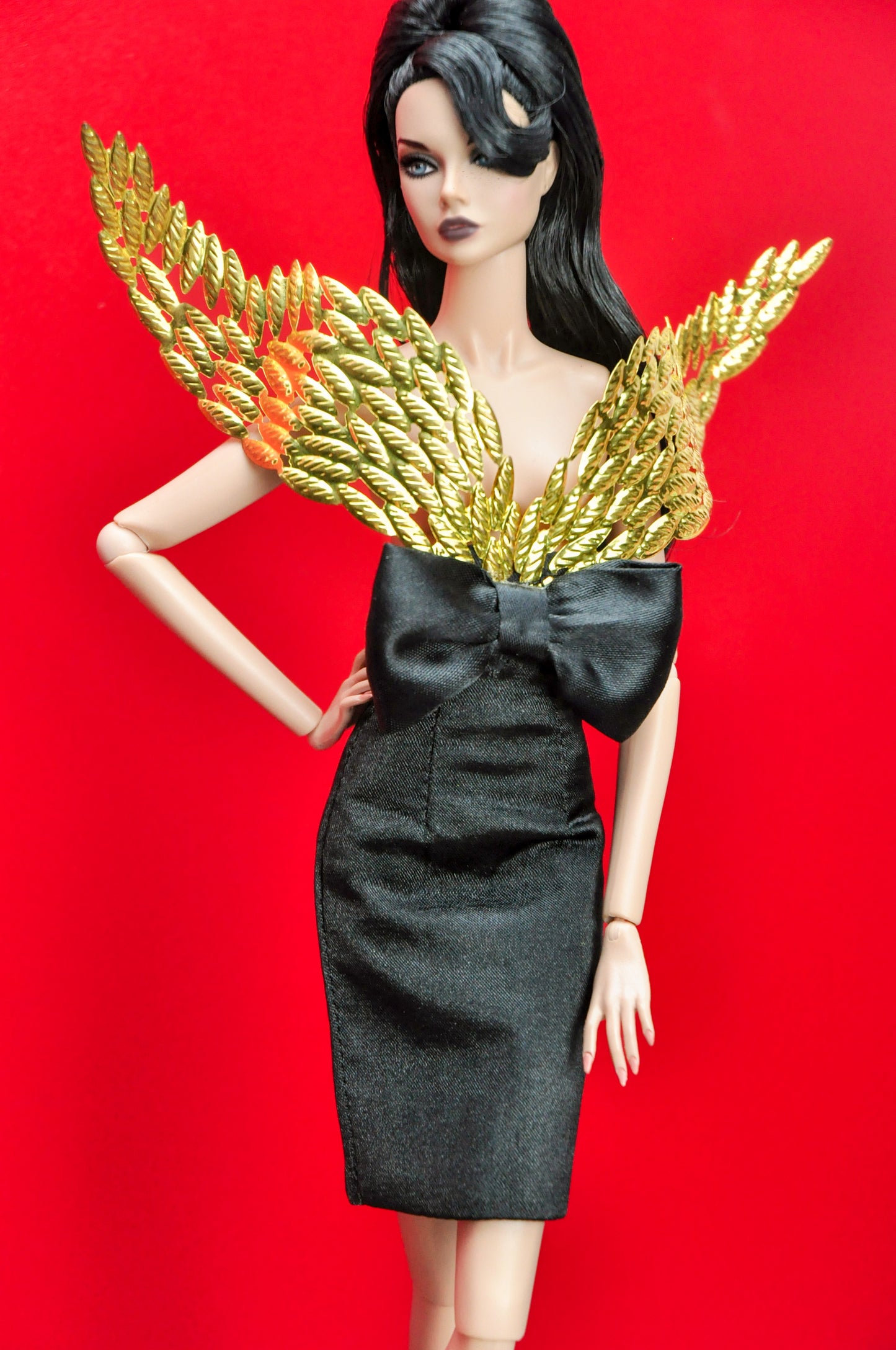 A Krut : Mythic wing dress - For Fashion Royalty & 12" Doll clothes