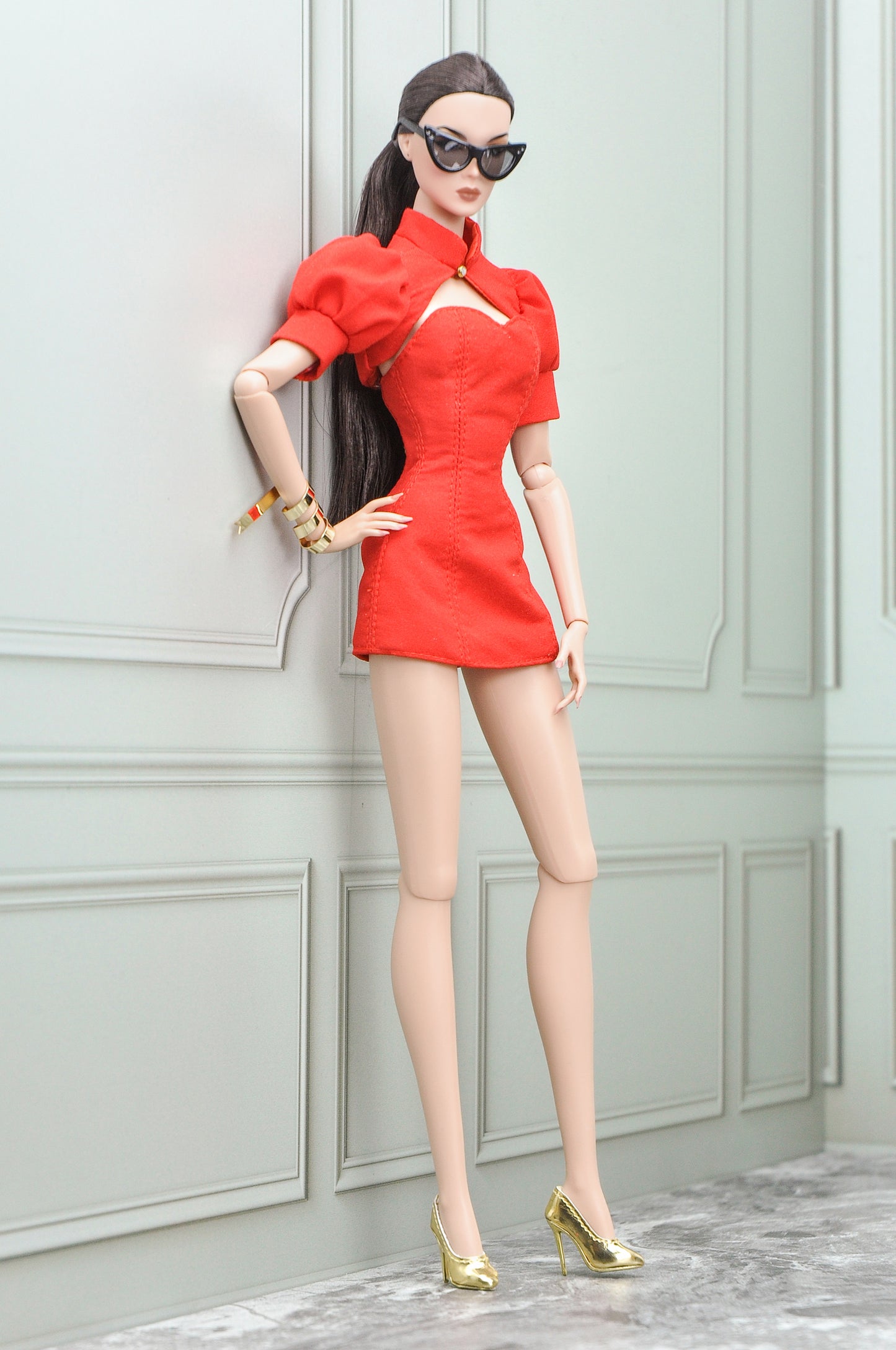 LUNAR NEW YEAR CAPSULE COLLECTION | Look #1 - Red dress with bolero top